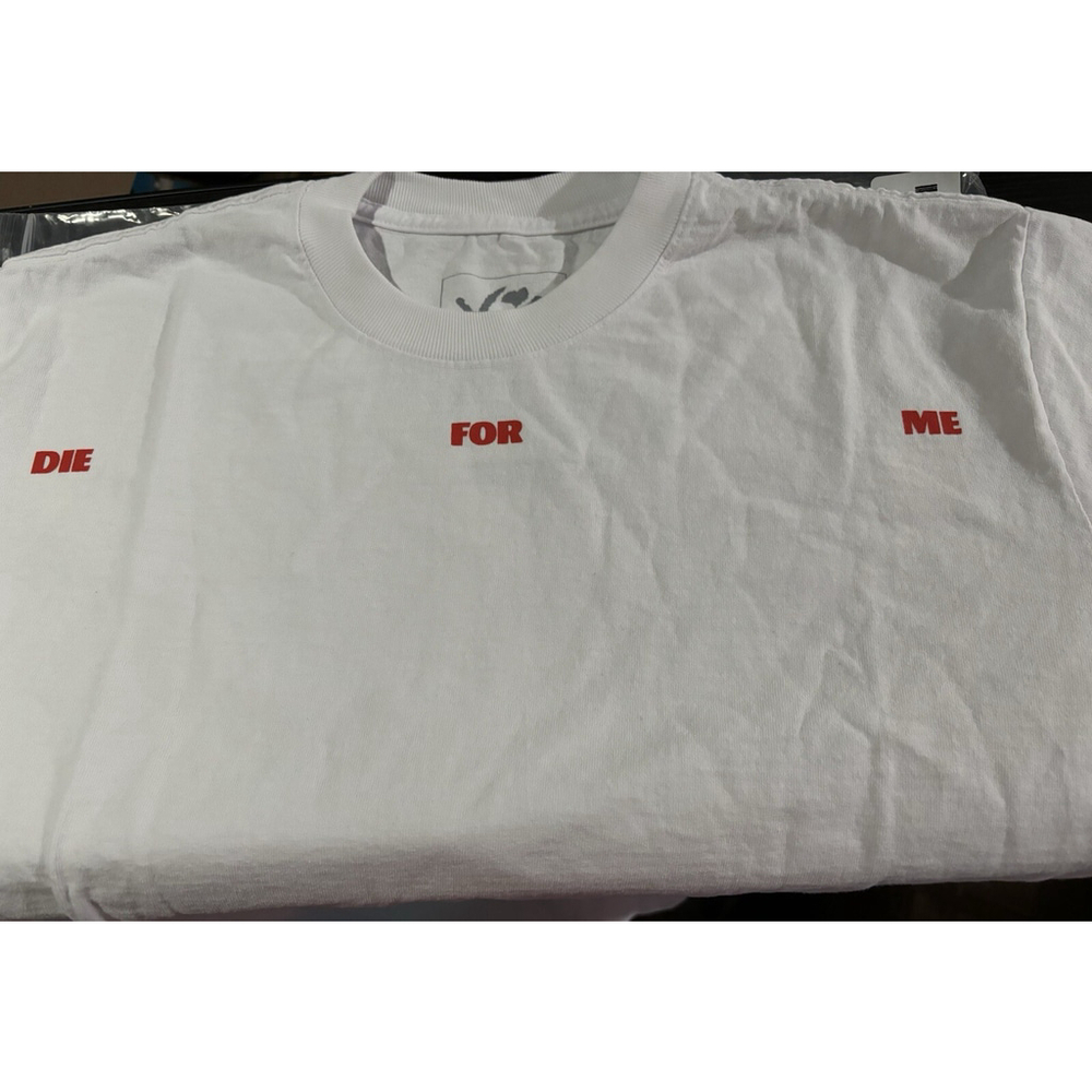 XO The Weeknd 'Die For You' T-Shirt•Lightening Bolt Back•White Size Medium•New - Picture 3 of 5